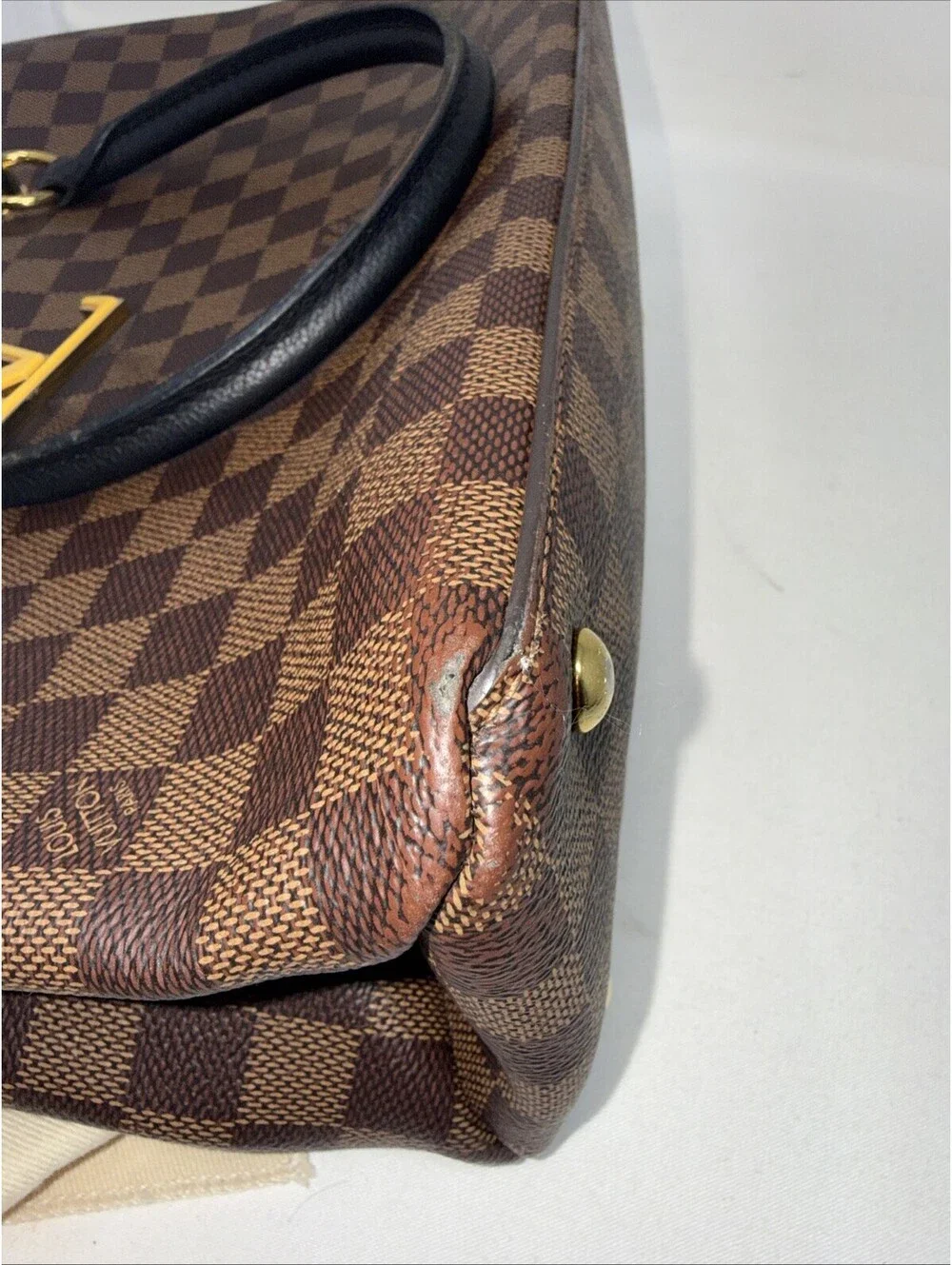 Louis Vuitton LV Riverside Damier Ebene  Top Handle Bag